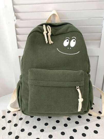 Manchester Bokväska För Studenter Söt Minimalistisk Skolryggsäck