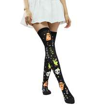 1 Đôi Tất Cao Đùi Đen Ma Bí Ngô Halloween Và Giáng Sinh, Tất Dài Cao Đến Đùi, Tất Cao Đến Đầu Gối, Phụ Kiện Quần Legging Hóa Trang Cho Phụ Nữ Và Bé Gái, Rất Thích Hợp Cho Các Bữa Tiệc Hóa Trang, Nhà Ma, Hoạt Động Trò Chơi, Trang Phục Sinh Nhật, Quà Tặng Tốt Nhất Cho Các Bữa Tiệc Halloween - Nhiều màu - Xem 1