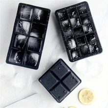 4-Cavity/8-Cavity Giant Silicone Tray Mold, 2-Inch Big Ice Cubes, Flexible, 4/8 Cavities Easy Release, Slow Melting Suitable For Whiskey, Cocktails, Eid Al-Fitr Gift