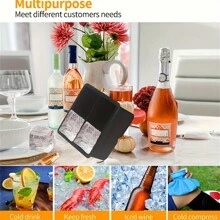 4-Cavity/8-Cavity Giant Silicone Tray Mold, 2-Inch Big Ice Cubes, Flexible, 4/8 Cavities Easy Release, Slow Melting Suitable For Whiskey, Cocktails, Eid Al-Fitr Gift