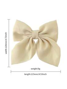 Juego de 2/3/4/5 pinzas para el cabello de colores cortas con lazo para niñas, pasadores de lazo clásicos suaves, diadema de seda vintage con pinza metálica, accesorios elegantes para el cabello, gran regalo para niñas
