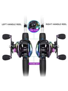 SOUGAYILANG 1pc Holographic  Fishing Reel - Multicolor - View 6