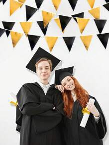 Pennant Flags Banner 12pcs Metallic Color Pennant Banner Nylon Cloth Flag Pennants For Party Celebrations And Shops Decorations,Christmas