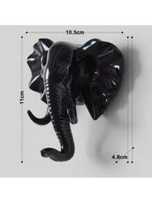 1 件，金色鹿头收纳架 - 多功能壁架，带钥匙架和创意衣架，适用于家居装饰 - 金色 - 查看 25