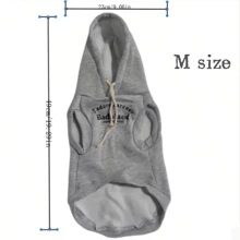 狗连帽衫，温暖柔软的宠物连帽运动衫，适合小型/中型犬和猫，适合秋冬季 - 彩色 - 查看 2