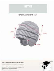 JOYLORD 1 件新款冬季女士针织护耳帽，户外保暖内衬无檐便帽，保暖骑行/滑雪头带 - A - 查看 6