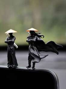 1pc Ancient Style Samurai Decoration Figurine For Computer, Desktop, Car, Home Best