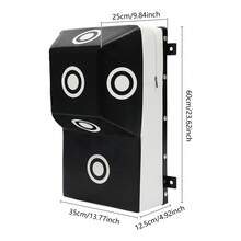 LOYALHEARTDY Wall Mount Uppercut BoxingTraining Punching Target, MMA Training Punching, With Marking Points Punching Target - Black +White - View 2