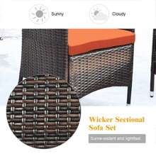 Outdoor Table & Chair Sets - Orange - View 4