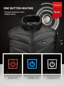 9 区加热背心男士冬季保暖加厚电加热背心 USB 加热夹克加热羽绒服冬季男士加热保暖背心、圣诞礼物、冬季手套