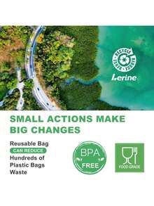 10/24 件硅胶可重复使用拉链袋，防漏冷冻袋，午餐食品储存袋，腌制食品，旅行 - 彩色 - 查看 2