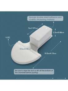 2 件马桶盖/座圈升降手柄座圈升降器，马桶座圈框架升降工具，家庭、办公室、酒店浴室配件，卫生生活方式工具 - 白色 - 查看 2