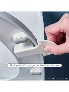 2 件马桶盖/座圈升降手柄座圈升降器，马桶座圈框架升降工具，家庭、办公室、酒店浴室配件，卫生生活方式工具 - 白色 - 查看 6