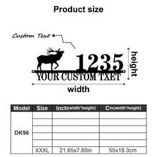 1 件定制鹿字母金属门牌号 - 个性化墙面艺术，适合家居装饰、独特入口特色和完美礼物 - 彩色 - 查看 8