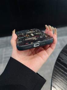 1 pièce Nouvelle étui de téléphone en pile de livres TPU, compatible avec iPhone 15 antichoc 14 femme 13 mignon 12 créatif 13 Pro Max/iPhone 12 Pro/11/15 Pro/15 Plus/15 Pro Max/14 Pro/14 Plus/14 Pro Max/13 Pro/12 Pro Max/7G/8G/7P/8P/XR/XS/X/16 Pro Max - Multicolore - Voir 4