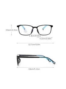 1pc Kids Fashion Narrow Frame Glasses, Stylish Casual Glasses For School/Gaming, Suitable For 5-12 Years Old Boys And Girls