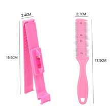 理发工具、刘海修剪器、DIY发型设计层次刘海尺、波波头分叉修剪器、美发造型工具、美发工具、理发店美容美发产品及配件、返校季必备、旅行度假必备、女士美发配件、背梳、理发师配件、吹风机、头发、理发师、美发工具、美发产品、吹风机、梳子、美发设备、发型、美发、头发、美发产品、美发工具、美发用品、理发师、理发师配件、理发店、美发设备 - 粉色 - 查看 14
