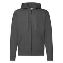 Fruit of the Loom Mens Hooded Sweatshirt (Light Graphite) - Grey - View 1