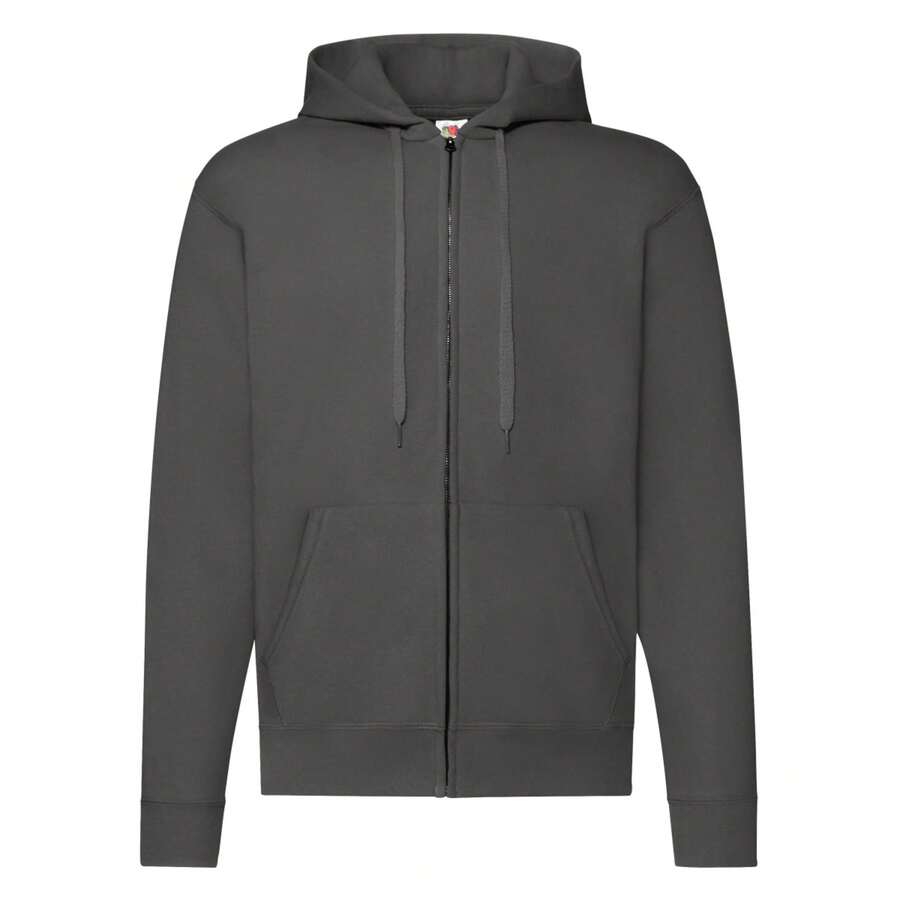 Fruit of the Loom Mens Hooded Sweatshirt (Light Graphite) - Grey - View 1