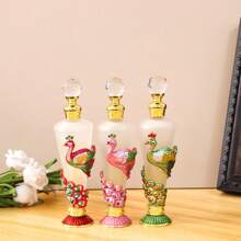 1 lọ đựng nước hoa/tinh dầu bằng kim loại và thủy tinh 25ml họa tiết chim công sơn mài tinh xảo, họa tiết chim công vẽ tay, lọ đựng tinh dầu trang trí, có thể tái sử dụng, thích hợp để trang trí nhà cửa và du lịch, món quà hoàn hảo cho phụ nữ và trẻ em gái - Nhiều màu - Xem 4