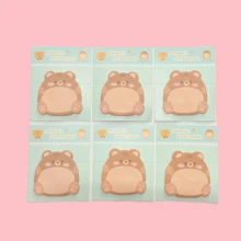 Bộ ghi chú dán hình gấu dễ thương, Bộ ghi chú dán hình gấu nhỏ dễ thương, Giấy ghi chú tự dính hình động vật nhỏ cho người yêu gấu, Văn phòng, Trường học, Quà tặng sáng tạo - Một cỡ - Xem 6
