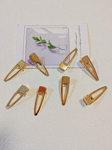 8 Stücke goldene Haarklammern, Haarstyling-Haarspangen für Frauen, Mädchen, Basteln, DIY Haarbänder. Damen solid Lässig Haarstyling Haarklammer für den Alltag. Haarstyling Haarklammern Gold/Silber Metall Haarklammern DIY Haarschleife Haarspange Bastelbedarf für Kunsthandwerksprojekte Haarstyling und Make-up. Goldene Haarstyling Haarklammern Haarspangen Cut Out Metallhaarklammer - Verschiedenfarbig - Übersicht 15