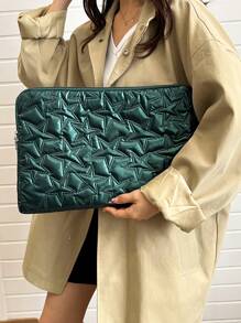 极简主义纯色多尺寸奢华笔记本电脑内胆包笔记本电脑包基础款笔记本电脑/保护套/手提包/平板电脑单肩包手提包 iPad 包背包适合女士/男士/女孩/男孩/女性/男性学生适合 Mac Book Air/Pro11/13/14/100 英寸时尚防水/防震轻便包护士大学/学院必备圣诞节/父亲/母亲/教师礼物小学/初中/高中通勤带电脑隔层大容量便携简约多功能带拉链笔记本电脑配件内胆包 - 綠色 - 查看 3