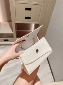 Women's Elegant Crystal Studded Tassel Design Clutch Purse, Shiny Diamond Handbag, Luxury Evening Bag For Formal Party, Wedding, Prom, Ball - Tassel Pattern Random Delivery - White - View 7