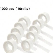 100/300/500/800/1000 pièces Colle point clair pour ballons (100 pièces point rond/rouleau) Ruban adhésif double face non marquant Adhésif en points détachable utilisé pour les décorations de fêtes, mariages et événements