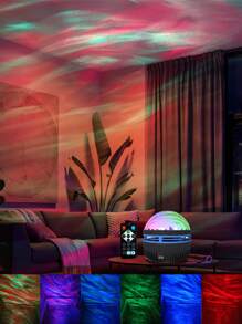 LED Aurora Night Light With Remote Control LED- Dimmable, Home Use, Polar Light Experience, Adjustable Color And Brightness - Q6 - View 10