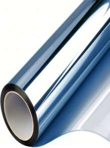 1 Roll Window Privacy Film One Way Daytime Mirror Window Film Tint UV Heat Control Vinyl Film Window Stickers Sun Block Glass Window Paper Door Window Glass Covering Reflective Self Adhesive Film For Home And Office