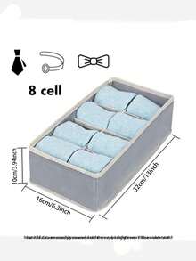 升级版内衣柜收纳盒，6 件胸罩收纳盒，内衣袜子收纳盒，内衣和衣物收纳盒 - 彩色 - 查看 17