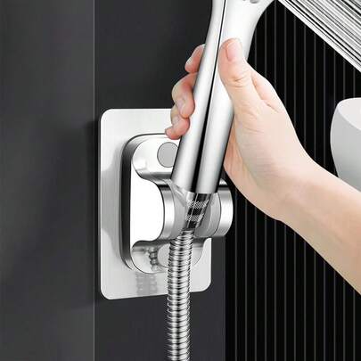 1pc ABS Showerhead Rack, Modernist Punch-Free Adjustable Showerhead Holder For Bathroom Bathroom Accessories Bathroom Tools