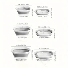 3 件/套超大可折叠拖把桶带提篮 - 移动可折叠地板清洁解决方案，适用于浴室和家庭使用 - 露营、钓鱼、海滩旅行的理想选择家居浴室装饰秋季装饰返校