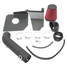 4"Intake Pipe With Air Filter For GMC / Chevrolet / Cadillac 2009-2014 V8 4.8L / 5.3L / 6.0L / 6.2L  Black - 1 - View 2