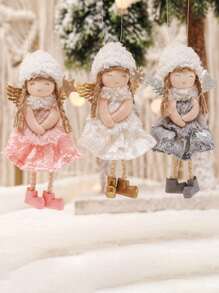 1 Stück Valentinstag Dekoration Weihnachtsbaum Netzrock Engel Geweih Mädchen Anhänger süße Puppe Geschenk Wichtel Weihnachtsbaum Dekorationen Weihnachtsschmuck Heim Dekoration Valentinstag Geschenke, Muttertag Geschenke, Hochzeitsdekoration Weihnachtsdekorationen Winterraumdekoration