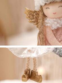 1 Stück Valentinstag Dekoration Weihnachtsbaum Netzrock Engel Geweih Mädchen Anhänger süße Puppe Geschenk Wichtel Weihnachtsbaum Dekorationen Weihnachtsschmuck Heim Dekoration Valentinstag Geschenke, Muttertag Geschenke, Hochzeitsdekoration Weihnachtsdekorationen Winterraumdekoration