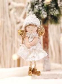 1 Stück Valentinstag Dekoration Weihnachtsbaum Netzrock Engel Geweih Mädchen Anhänger süße Puppe Geschenk Wichtel Weihnachtsbaum Dekorationen Weihnachtsschmuck Heim Dekoration Valentinstag Geschenke, Muttertag Geschenke, Hochzeitsdekoration Weihnachtsdekorationen Winterraumdekoration