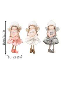 1 Stück Valentinstag Dekoration Weihnachtsbaum Netzrock Engel Geweih Mädchen Anhänger süße Puppe Geschenk Wichtel Weihnachtsbaum Dekorationen Weihnachtsschmuck Heim Dekoration Valentinstag Geschenke, Muttertag Geschenke, Hochzeitsdekoration Weihnachtsdekorationen Winterraumdekoration