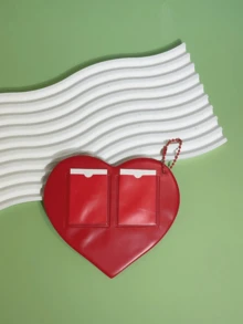 1 件 红色/黑色 PVC 时尚简约心形 适合学生 情侣 日常使用 送给女朋友 妈妈 儿童 钱包 带零钱包 钥匙扣配件 女士钥匙链 旅行配件 旅行必需品 汽车配件 户外配件 飞机箱 实用物品 夏季必需品 办公室配件 - 彩色 - 查看 6