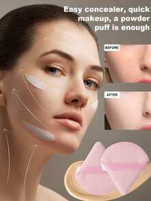 1pc Makeup Sponge, 20pcs Makeup Brush Set Including Face Brush, Eye Brush, Eyebrow Brush, Foundation Brush, Blush Brush, Mixing Brush, Concealer Brush, Lip Brush, Detail Brush, Nose Contour Brush, Eyeliner Brush, Powder Brush, Nail Brush, Face Mask Brush, Clay Mask Brush, Highlighter Pencil, 1 Headband + 2 Wristbands, 1 Makeup Brush Cleaning Bowl, 3 Makeup Sponges, 3 Mini Makeup Sponges, 3 Round Powder Puffs, 3 Triangle Powder Puffs,Giveaways,Professional Makeup Brushes,Complete Makeup Set - Multicolor - View 9