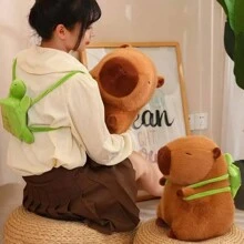 1 件水豚毛绒玩偶，带可拆卸海龟背包，柔软抱枕睡娃娃，适合男孩和女孩的可爱生日礼物，家居装饰水豚，水豚毛绒，水豚，毛绒，水豚>毛绒，枕头>毛绒，动物，毛绒枕头，泰迪熊，水豚水豚毛绒，毛绒，水豚毛绒 - 棕色 - 查看 9
