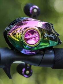 SOUGAYILANG 1pc Holographic  Fishing Reel - Multicolor - View 10