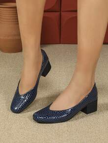 Giày cao gót mũi nhọn thời trang mới gợi cảm cho phụ nữ, tiệc thường ngày & đám cưới - Màu xanh lam - Xem 3