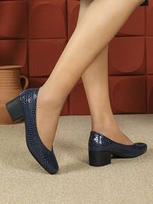 Giày cao gót mũi nhọn thời trang mới gợi cảm cho phụ nữ, tiệc thường ngày & đám cưới - Màu xanh lam - Xem 5