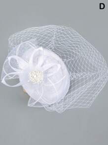 HITYfascinator 1 حبة مزين شعر كليب بفيونكة من البوليستر، ملائمة لكافة المواسم