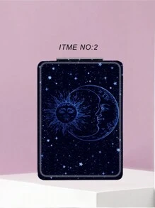 1 chiếc Gương trang điểm cầm tay Constellation Goddess Series, Gương cầm tay siêu mỏng nhẹ có thể gập lại tiện lợi. Thép không gỉ chất lượng mạ bạc, Khung mạ điện nano, Chi tiết tinh tế Thích hợp cho nhiều dịp khác nhau và mọi người. Gương bỏ túi vuông có thể gập lại với các yếu tố Constellation Goddess cổ điển. - Nhiều màu - Xem 9
