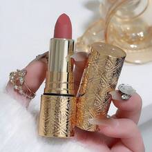 1 thỏi son lì nhung lì lâu trôi không thấm nước mịn màng không dính cốc màu sắc phong phú cho nữ màu nude trang điểm môi Rouge - 01 - Xem 3