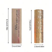 1 thỏi son lì nhung lì lâu trôi không thấm nước mịn màng không dính cốc màu sắc phong phú cho nữ màu nude trang điểm môi Rouge - 01 - Xem 6