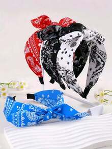 1 件装 女士 杏仁花 涤纶 时尚 街头 头带 四季 发饰 可爱 - 彩色 - 查看 2